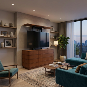 Modern TV Unit Up and Down Mechanism