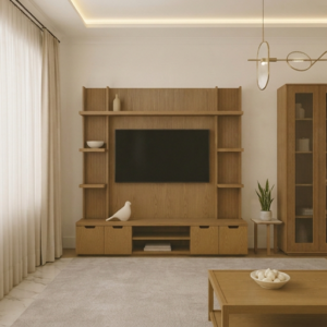 Oak TV & Display Unit