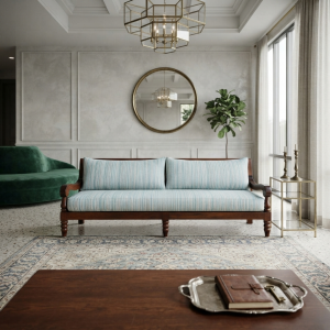 OrnateWood Sofa